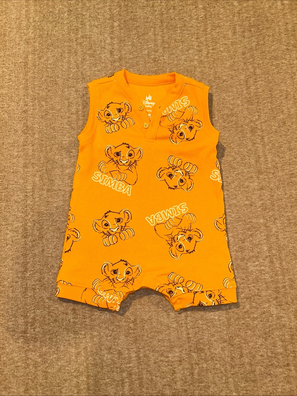 Vintage The Lion King Simba Infant Romper Size 12M